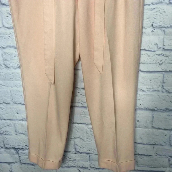 NWOT Asos tie waist tapered casual ankle pants - Picture 4 of 8